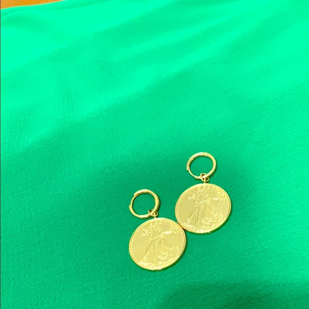 Medallion earrings